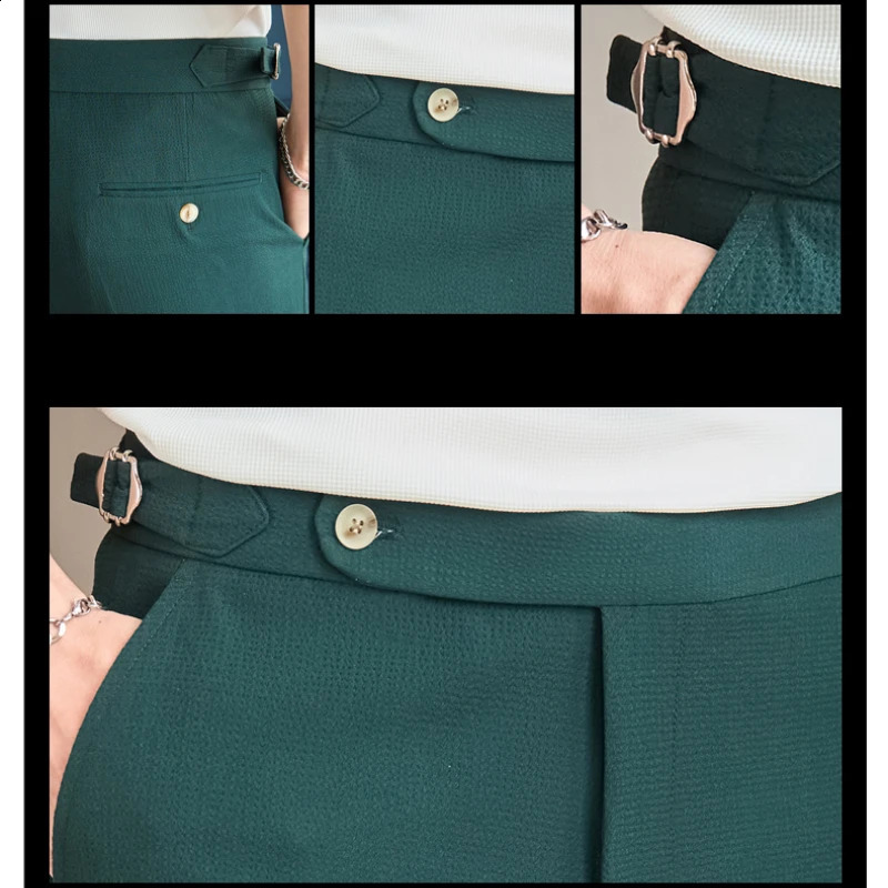 High quality mens business leisure Naples slim is suitable for autumn in Trous suitable for daily commuting and formal occasions. 240828