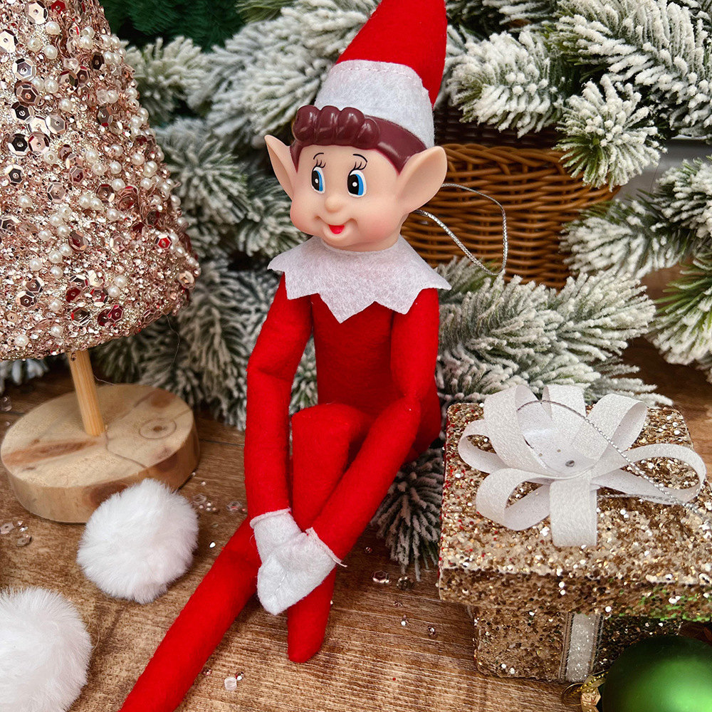 2024 New Cute Elf Doll Christmas Tree Ornament Car Interior Bed Home Accessories
