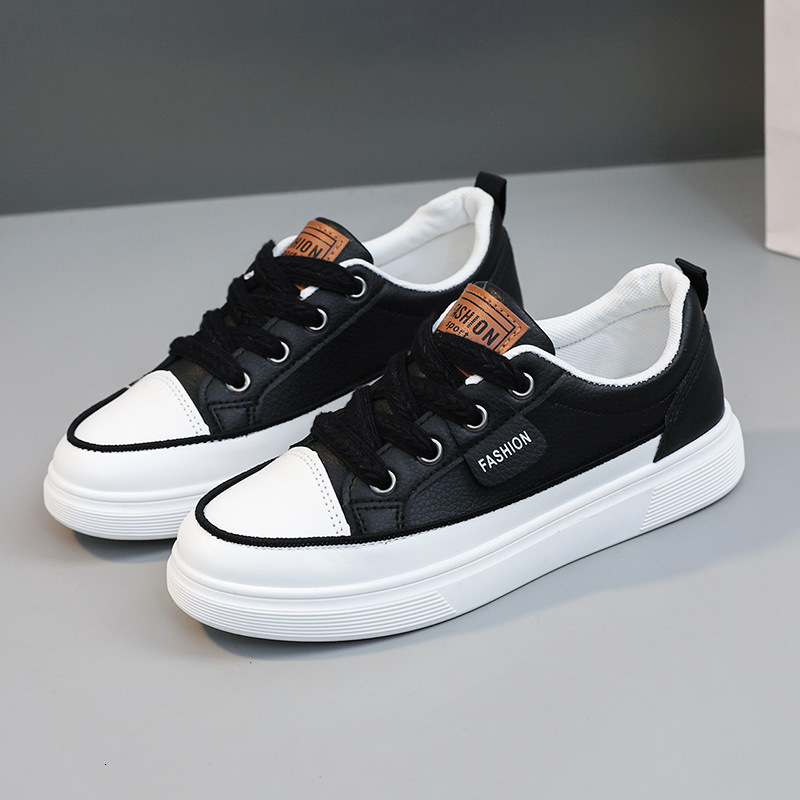 Ddmysports YQ New Casual Women S Small White Summer Solid Color Increase Thin Sole Board Shoes Leather Surface Wear Resistant Versatile OUTDOOR