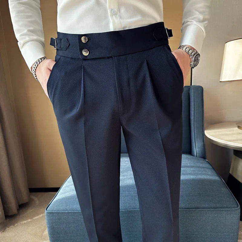 Summer Neapolitan Solid Color Business Cocktail Party Formal Occasion Mens Korean Edition Casual Shorts 240828