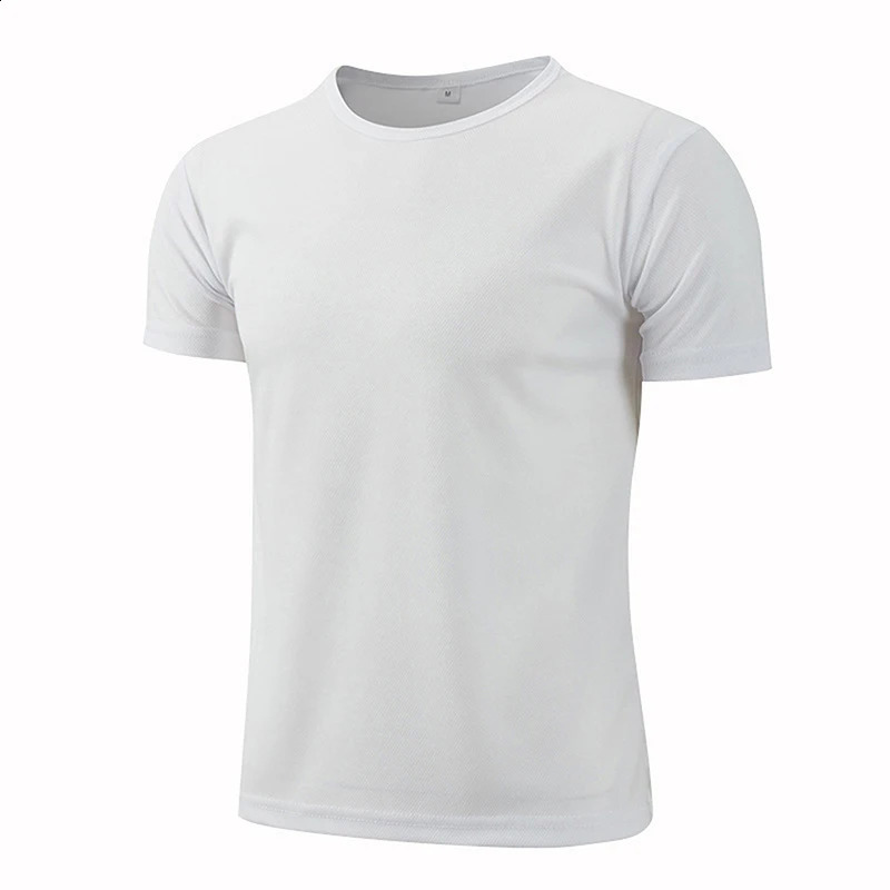 Mens quick drying short sleeved sports Tshirt gym jersey fitness shirt running youth breathable 240827