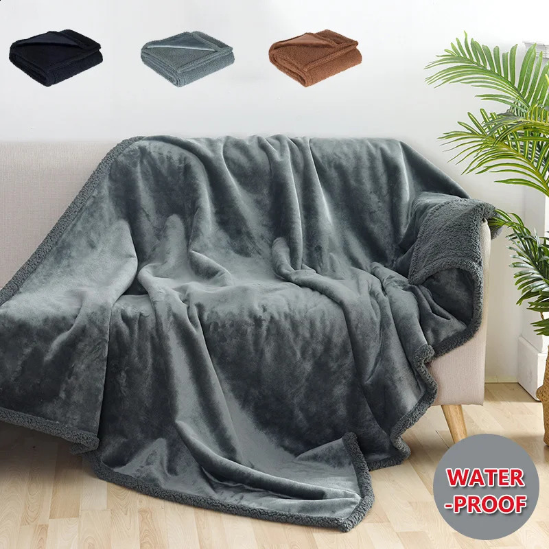 Summer Air Conditioning Blanket Couple Romantic Blankets Warm Cozy Shaggy Blanket-thickened King Size 100% Waterproof 240827