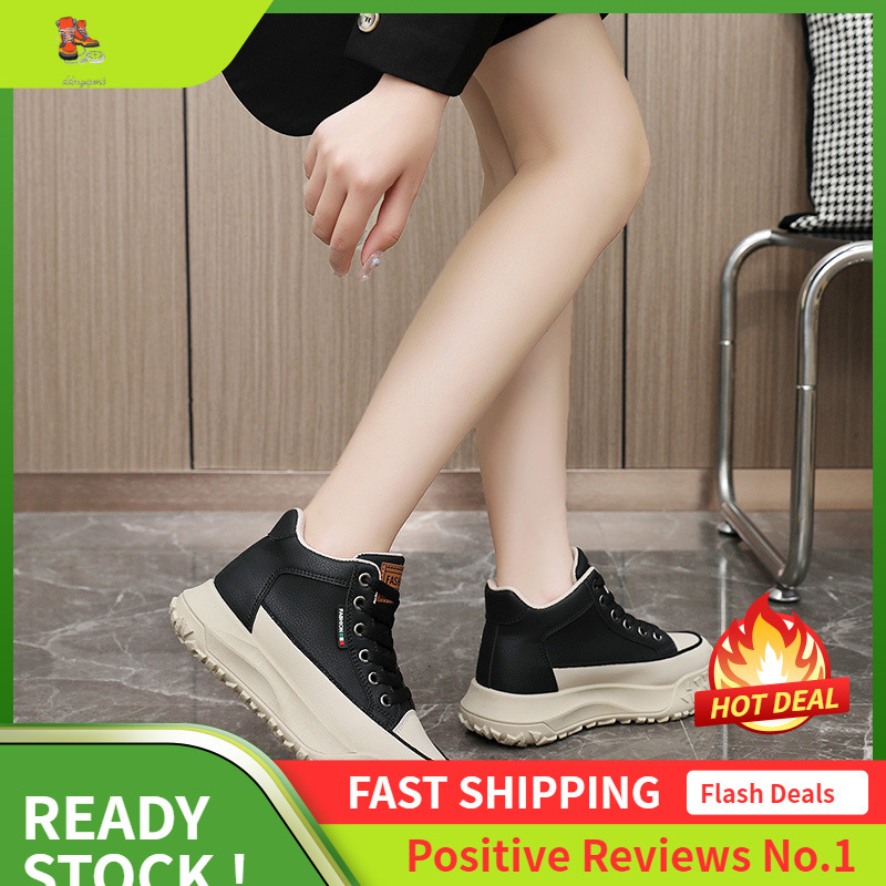 Ddmysports Y B New Simple Popular Women S Autumn Mid Elp Dad Versatile Increase Thick Sole Sports And Casual Shoes OUTDOOR