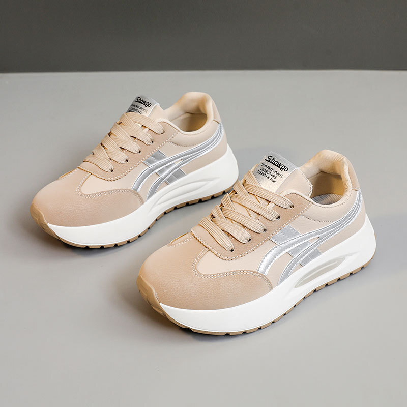 Ddmysports KT New Spring Summer Breathable Shoes Casual Height Increasing Thick Sole Splicing Trend Korean Version Sports Board OUTDOOR