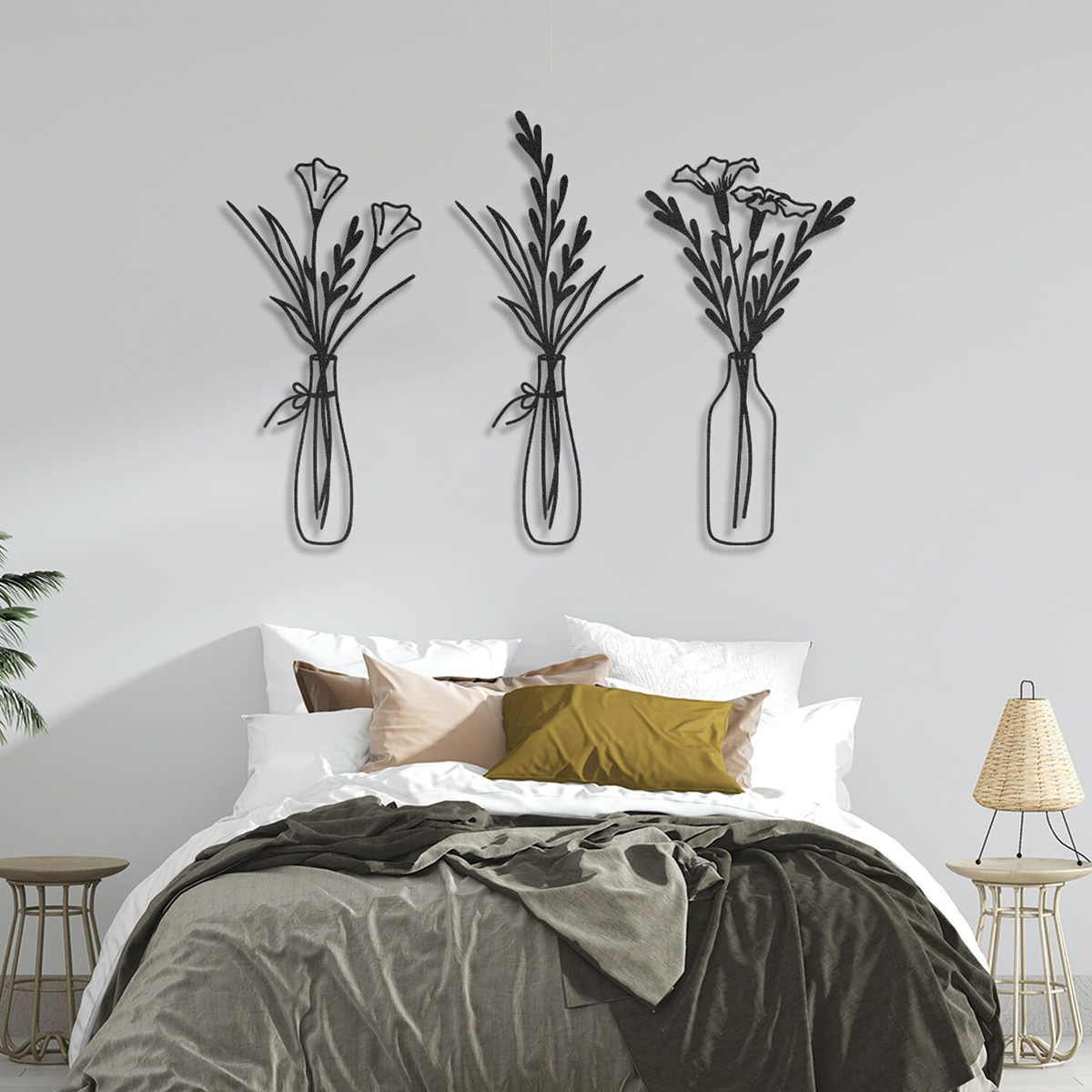 Metal Flower Wall Decoration Abstract Wall Hanging Art Decoration For Multiple Occasions