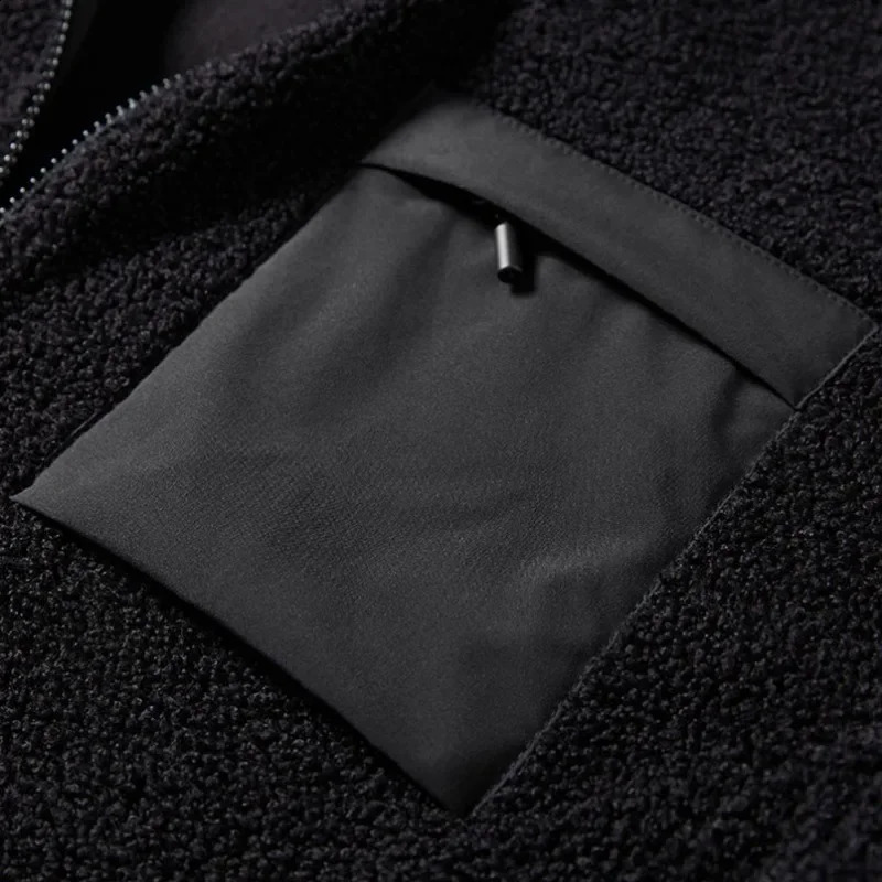 Unisex Lamb Wool Teddy Coat Men Women Cashmere Fleece Jacket Teen Spring Autumn Couple Warm Clothing Boys Girls Varsity Techwear 24