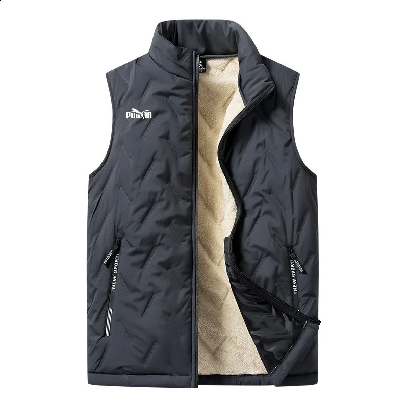 Mens vest windproof mens jacket sleeveless winter casual down w240827