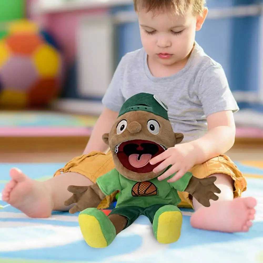 Boy Jeffy Hand Puppet Coby Junior Joseph Plush Doll Toy Stuffed Figurine with Movable Mouth for Play House Kids Birthday GiftsXJ240827