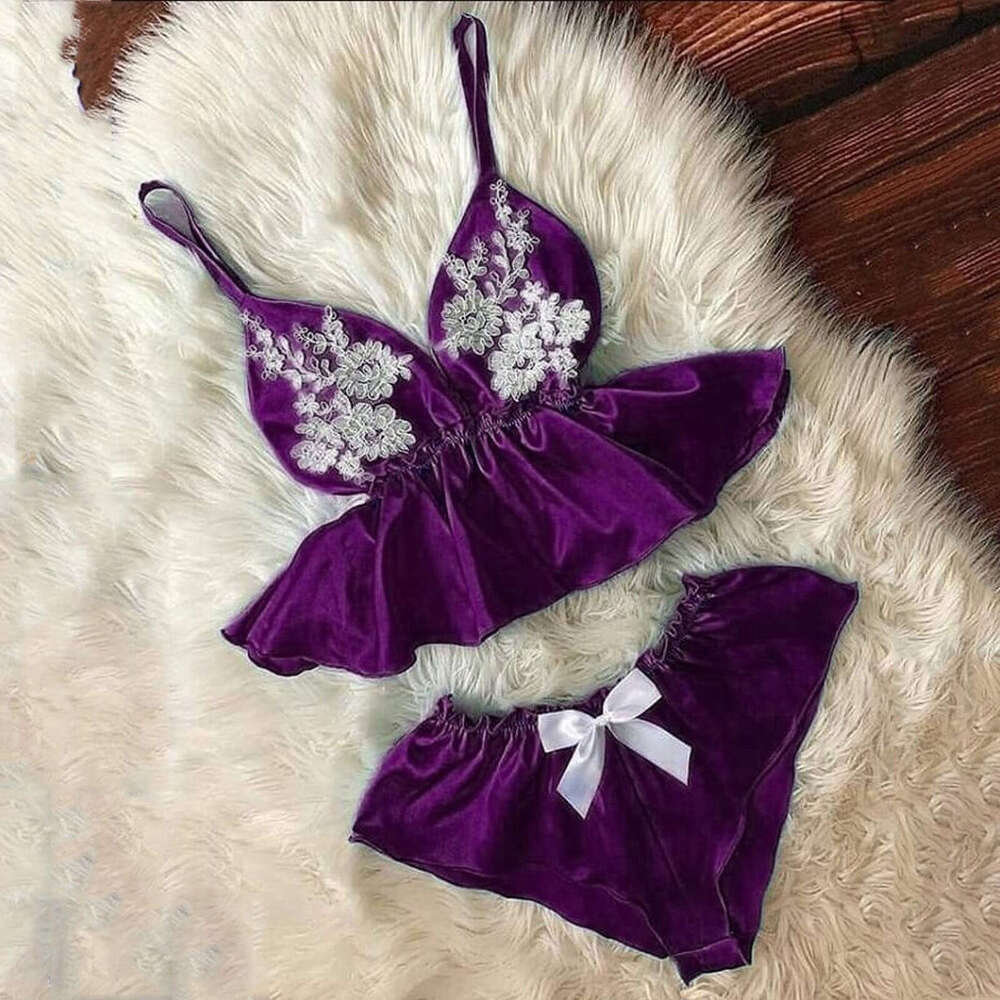 Women Corset Lace ral gerie Set Plus Size V Neck Bralette Bra Two Piece Splicing Stain Underwear geries Sets Sexy