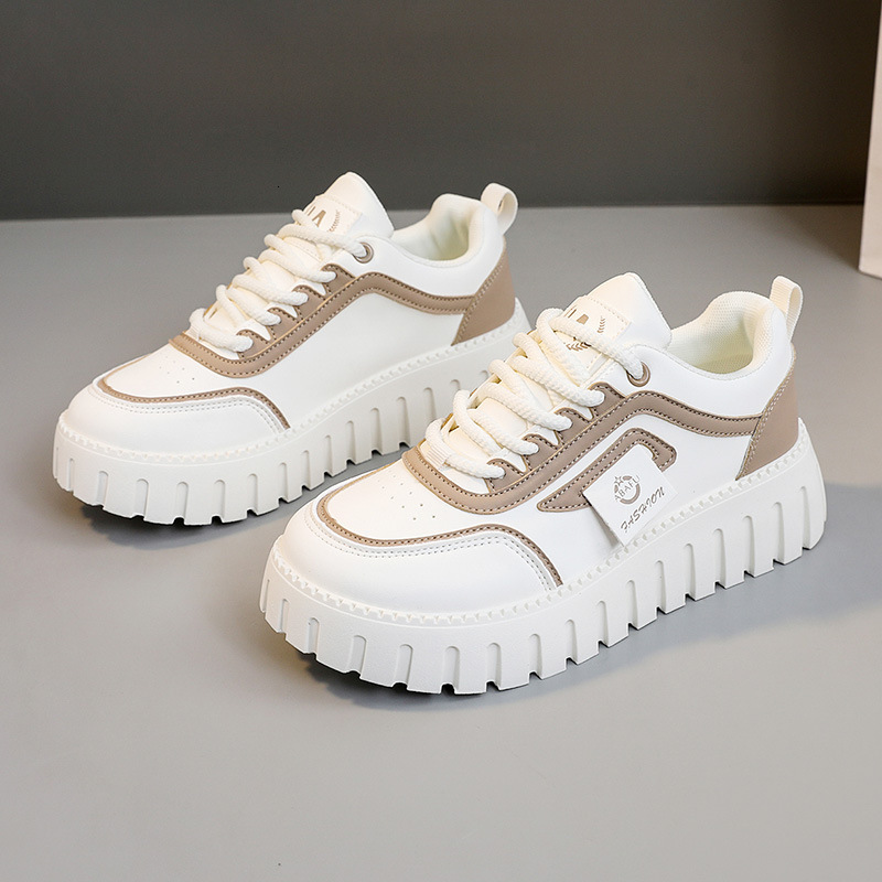 Ddmysports ZY New Spring Summer Sponge Cake Sole Height Increase Color Blocking Casual Women S Sports Shoes Round Toe Breathable And Trendy OUTDOOR