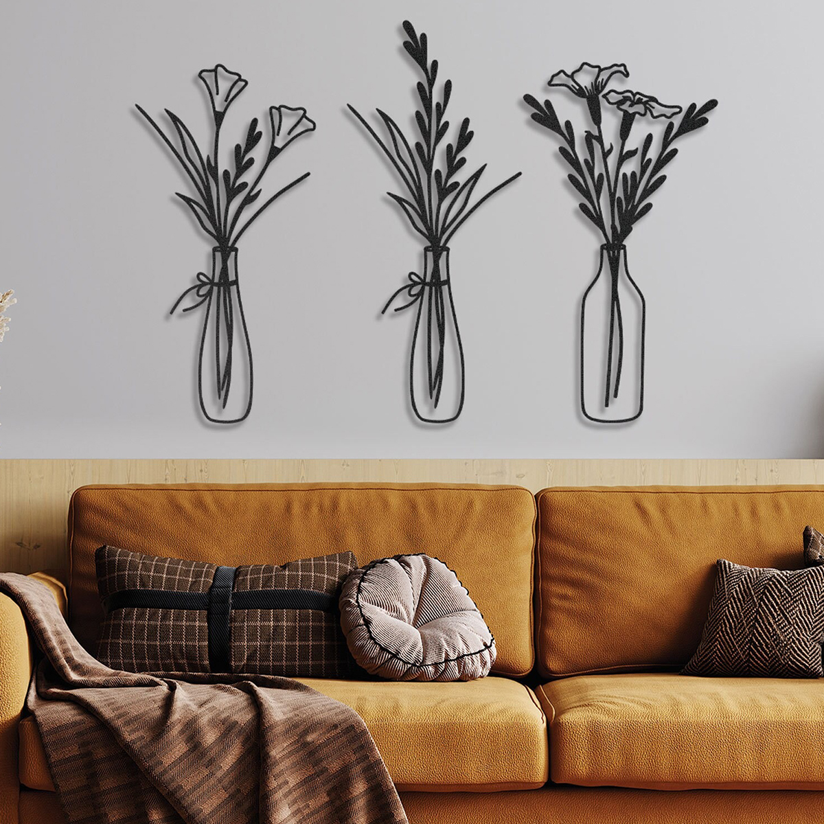 Metal Flower Wall Decoration Abstract Wall Hanging Art Decoration For Multiple Occasions