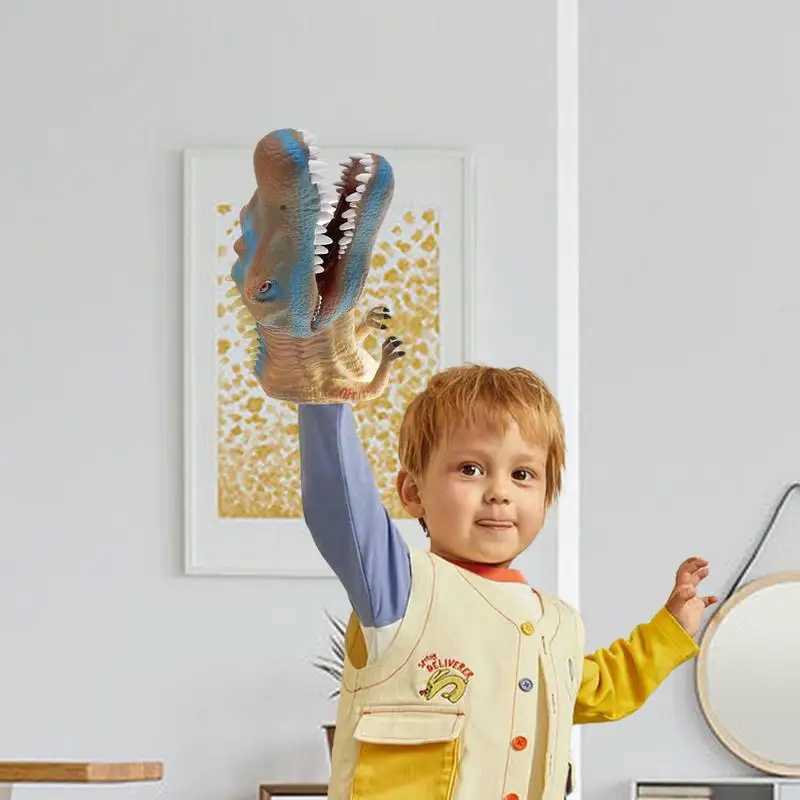 Hand Puppets For Kids Realistic Animal Puppets Dinosaur Toys Hand Puppet Toys Fun Role Play Toys Interactive Kids Toys ForXJ240827