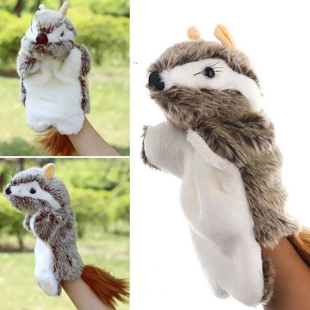 27 cm Lovely Mouse Animal Doll Plush Sleeve Hand Puppet Storytelling theater Plush Toy Kids Gift for ChildrenXJ240827