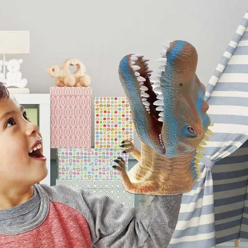 Hand Puppets For Kids Realistic Animal Puppets Dinosaur Toys Hand Puppet Toys Fun Role Play Toys Interactive Kids Toys ForXJ240827