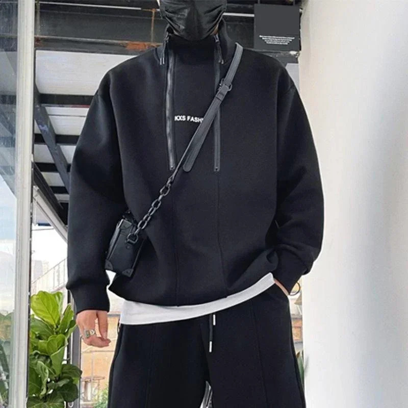 Mens 2-piece Hip Hop Mens Sportswear Fashion Clothing Solid Color Sportswear Running Clothing Mens Running Clothing 240827