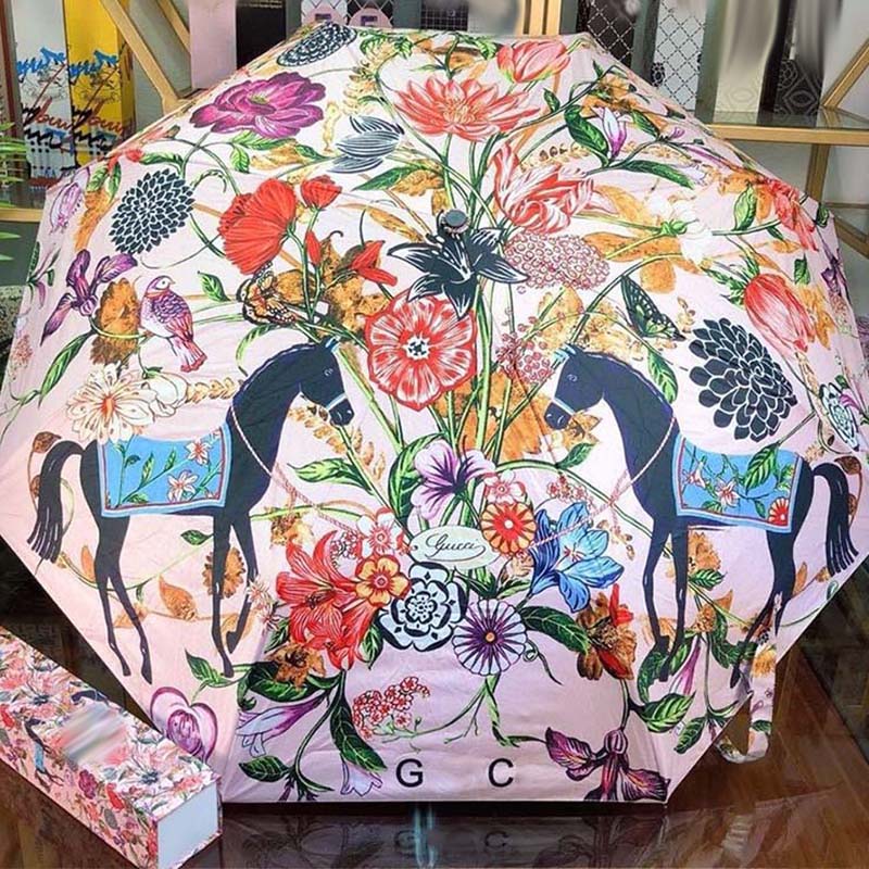 Designer Sunshade Umbrellas Cartoon Folding Dual Use Umbrella Mens Womens Trendy Brand Graffiti -12 Super Cute Pattern DPD24082815