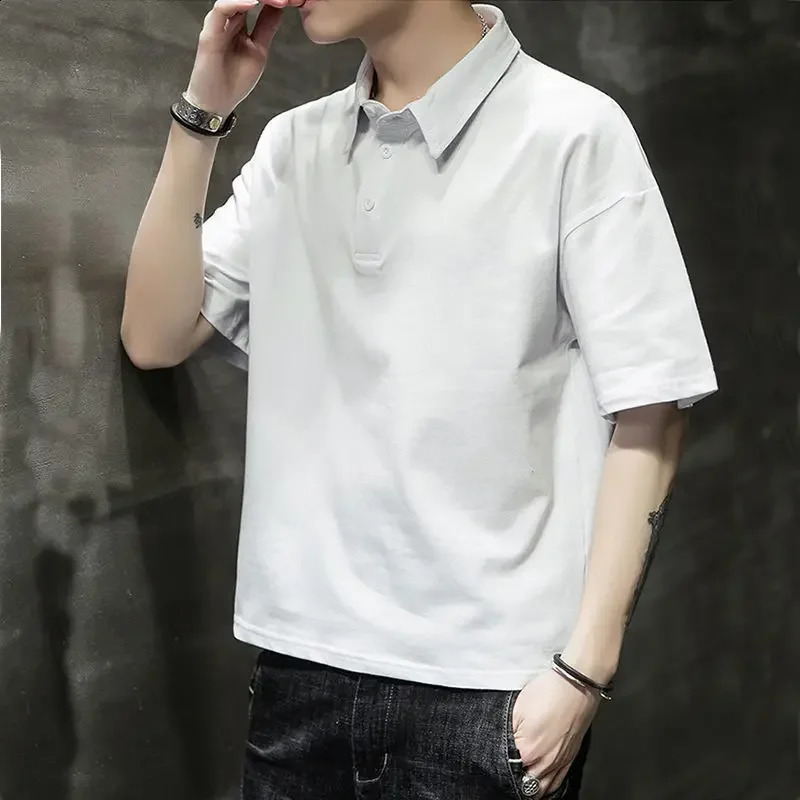 springsummer Tshirt mens cold short sleeved Oneck elastic quick drying breathable sports S3XL 240828