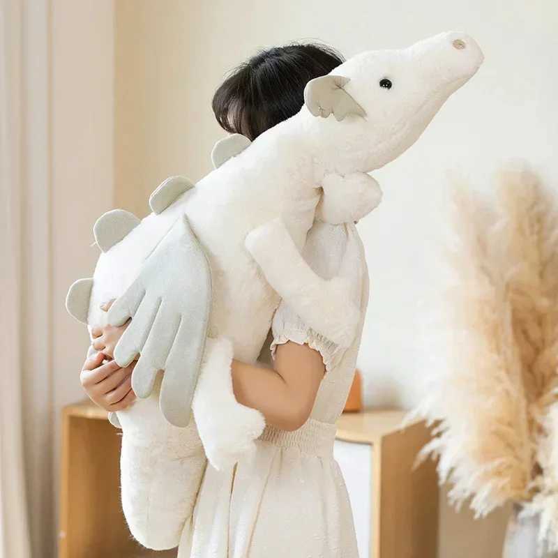 New Dragon Plush Toys Stuffed Dinosaur Flying Wings White Pink Green Blue Dragons PLushies Dolls Birthday Gift for BoyXJ250218
