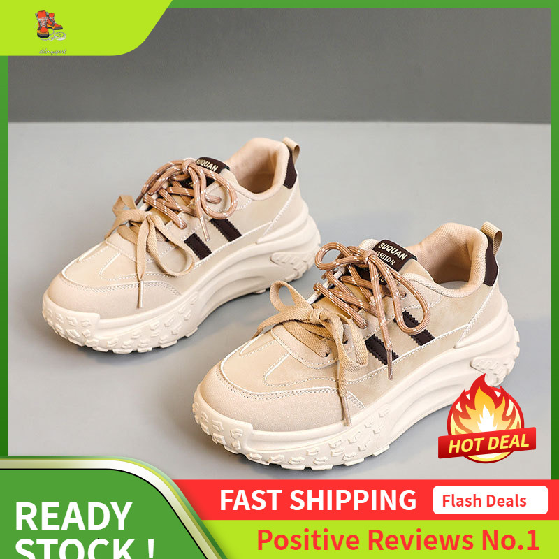 Ddmysports K New Minimalist Women S Autumn Breathable Korean Version Height Increasing Sports Thick Soled Board Casual Student Shoes OUTDOOR