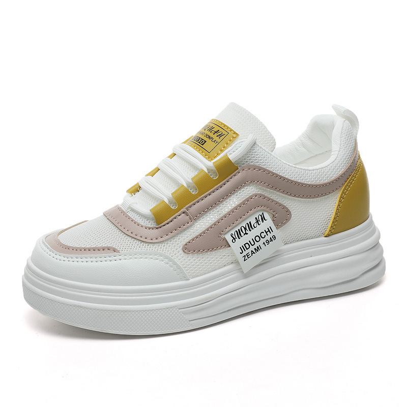 Ddmysports W New Inner Elevated Breathable Board Women Spring Summer Thick Sole Mesh Shoes For S Versatile Trend OUTDOOR