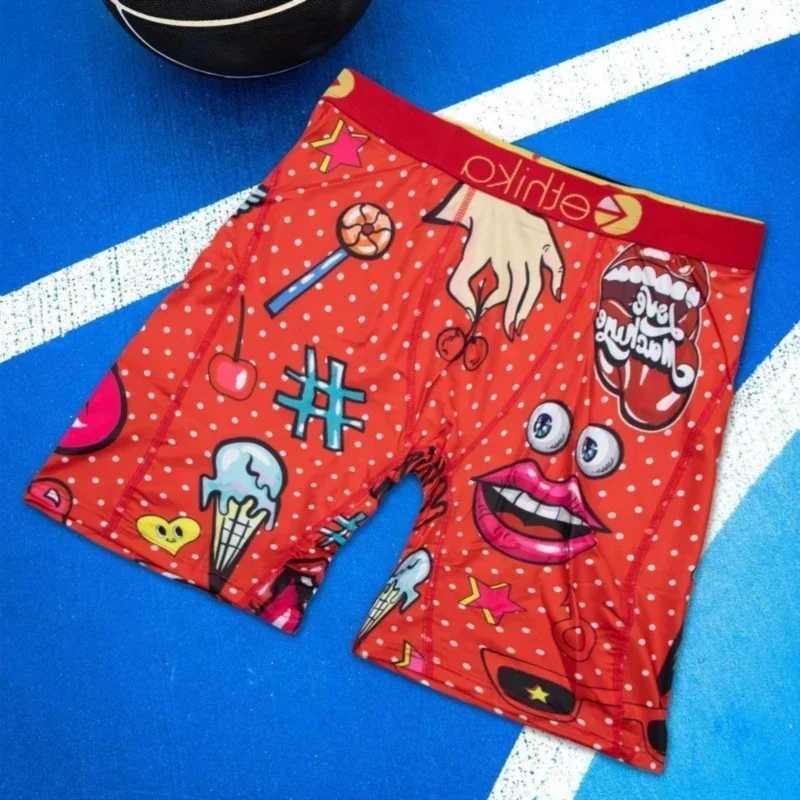 Underpants Sexy Men Underwear Boxers Cueca Fashion Print Man Boxershorts Summer Breathable Mens Panties Plus Size Men Boxers Underpants Y2408285W67