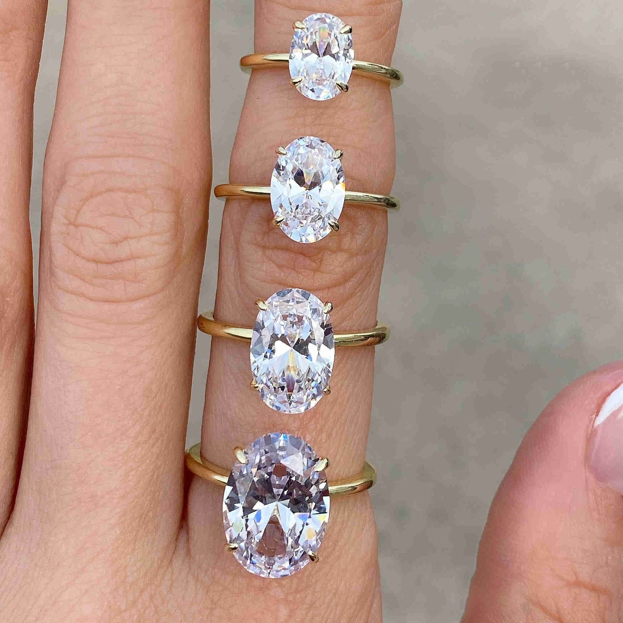 Top quality 925 sterling silver promise moissanite diamond rings solitaire 3ct oval moissanite engagement ring women diamond moissanite ring Jewelry g