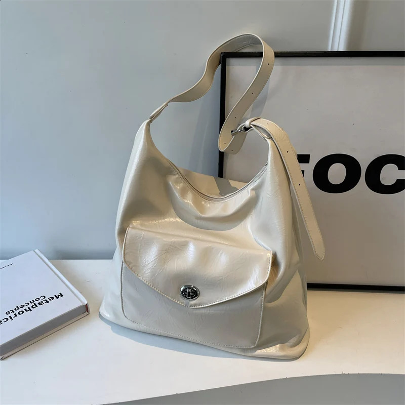 Simplicity Pu Zipper Ladies Tote Bags Crossbody Bags for Women Sewing Thread Bolsas Para Mujeres 240828