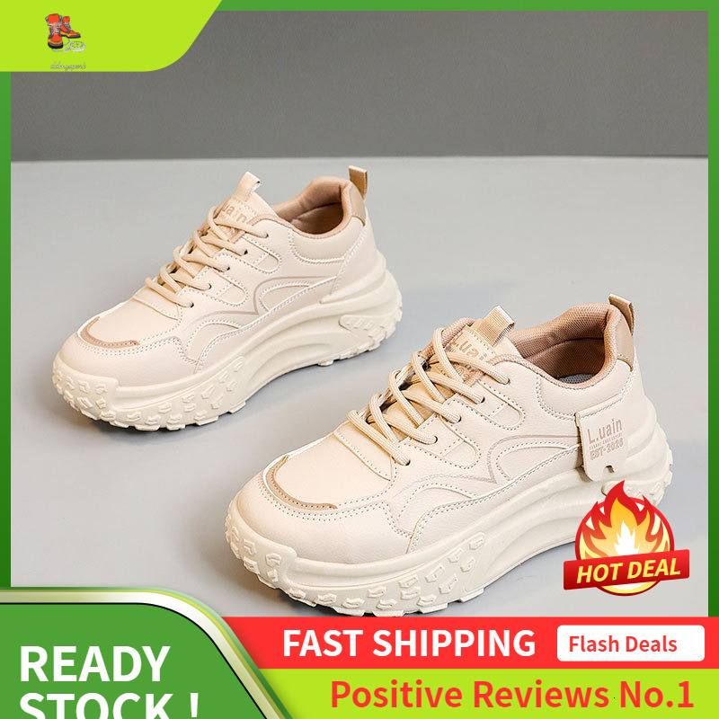 Ddmysports KT New Minimalist Women S Autumn Breathable Sports Height Increasing Thick Soled Board Casual Korean Version Student Shoes OUTDOOR