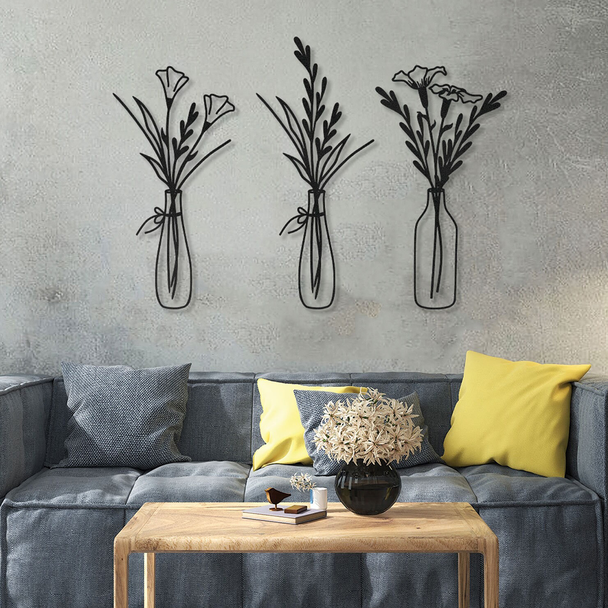 Metal Flower Wall Decoration Abstract Wall Hanging Art Decoration For Multiple Occasions