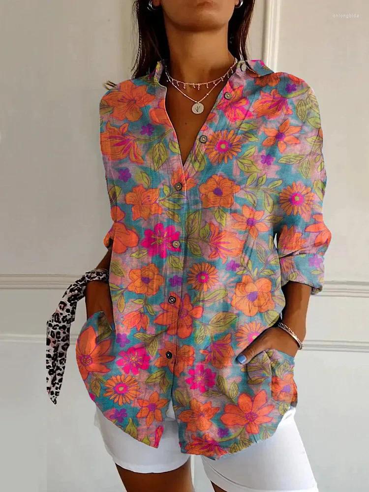 Women's Blouses Shirts Graphic Outdoor Street Print Clothing Fashion Streetwear Designer Casual Breathable