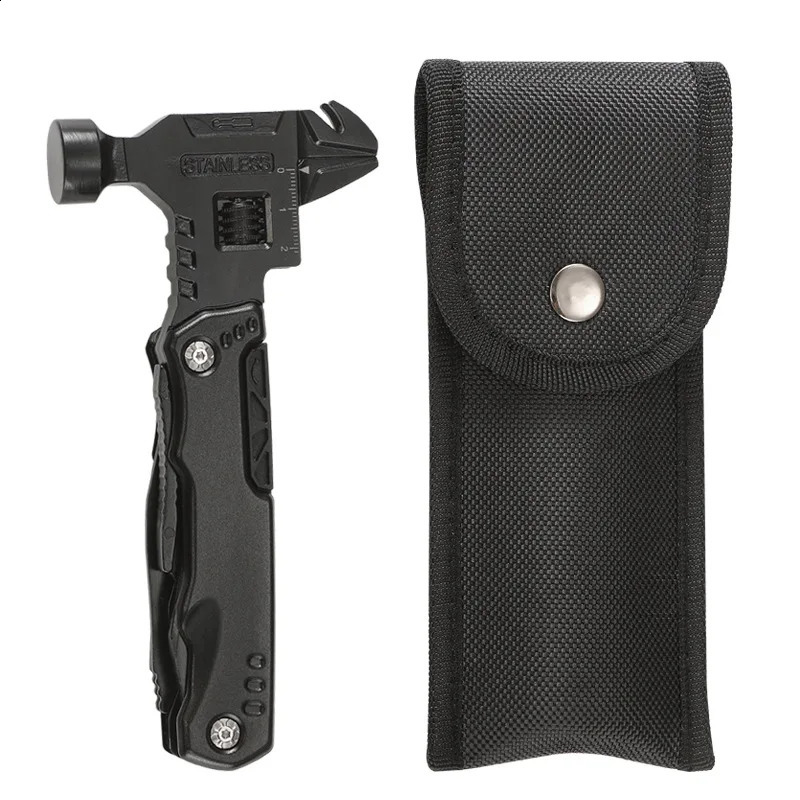 Multifunctional Wrench Hammer Knife Pliers Outdoor Camping Survival Tool Labor Saving Stainless Steel Multitool 240820
