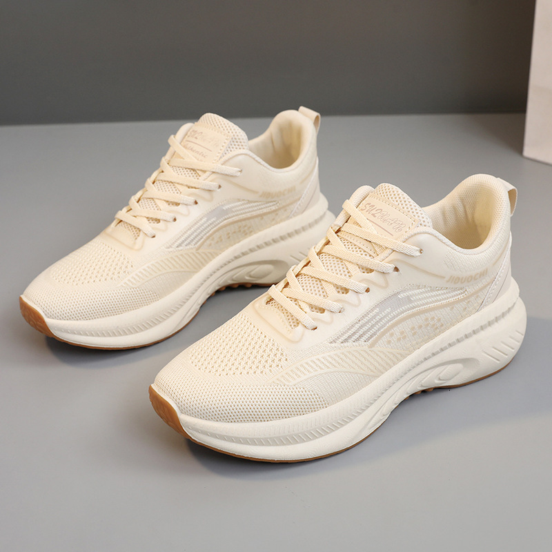 Ddmysports K New Women S Mesh Breathable Board Cloth Summer Trend Thick Sole Elevated Shoes Student Ollow Out OUTDOOR