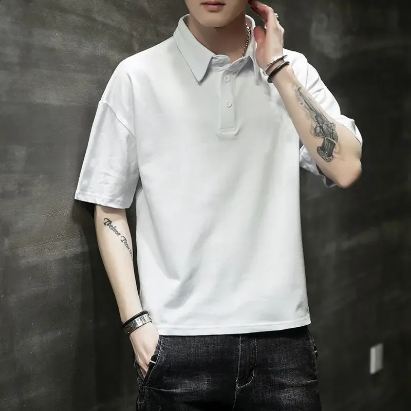 springsummer Tshirt mens cold short sleeved Oneck elastic quick drying breathable sports S3XL 240828