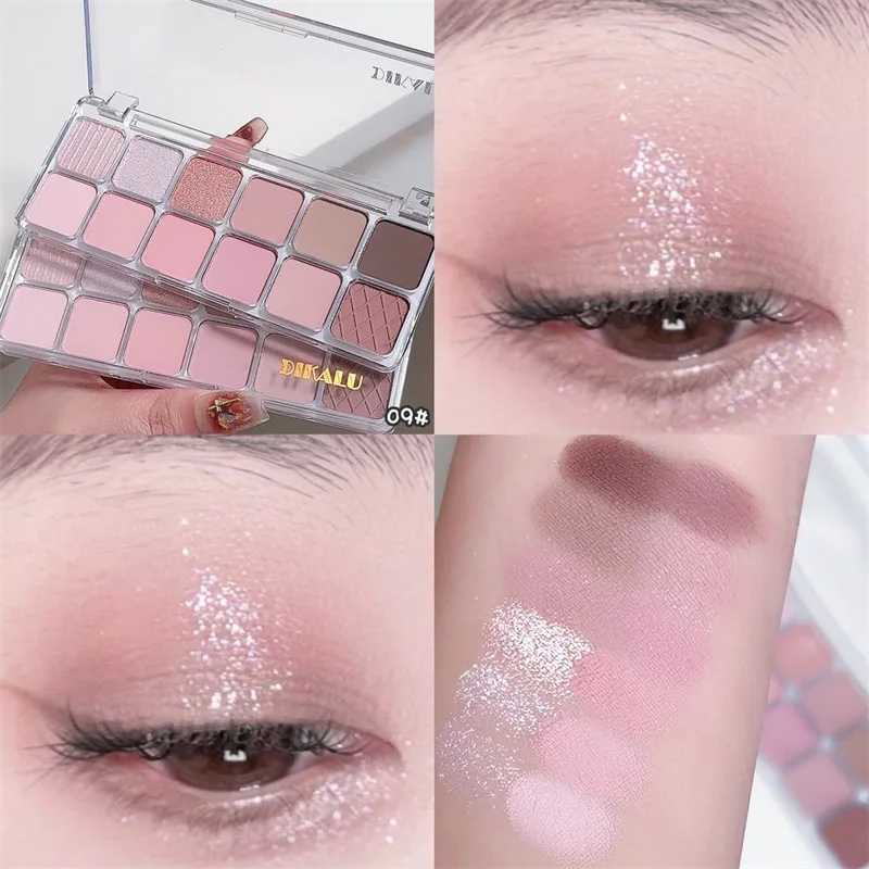 Matte Earthy Color Eyeshadow Palette Nude Grey Pink Eye Shadow Lasting Waterproof Glitter Korean Eyes Make-up Women CosmeticsXJ241230