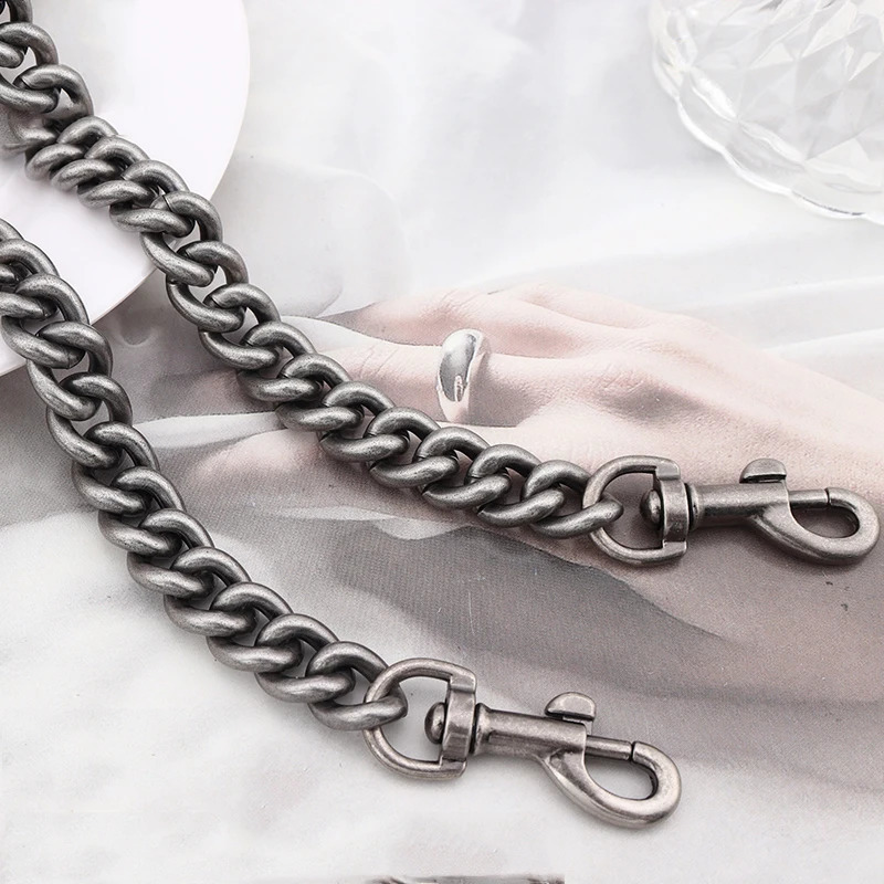 Aluminum Strap Sier Gold Metal 13Mm Shoulder Bag Chain Replacement Accessories Hardware 120Cm 240828