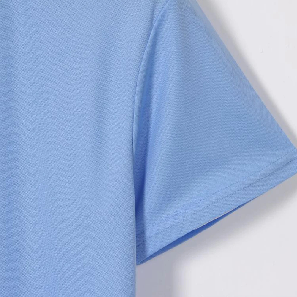 Mens breathable formal collar Tshirt bulk wholesale pure white uniform mens polo shirt casual Camisa Para Hombre 240828