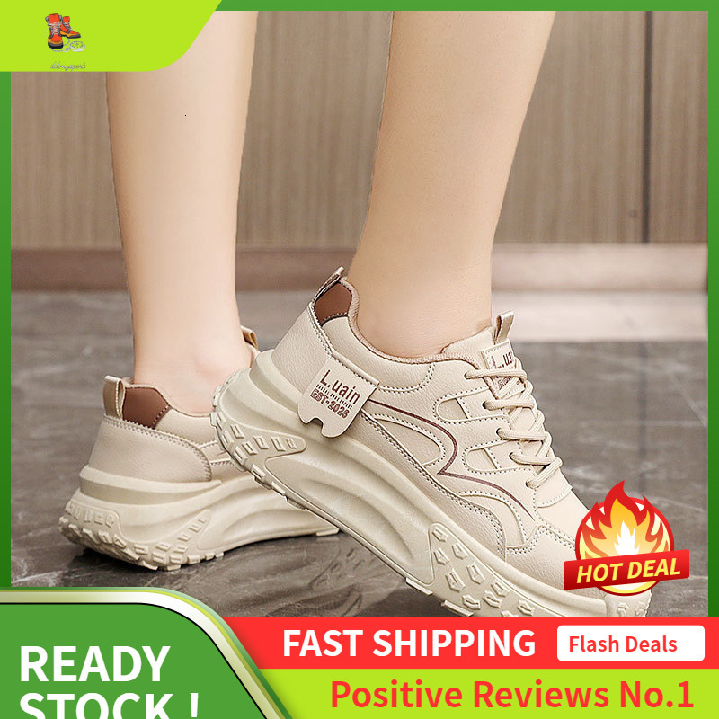 Ddmysports KT New Minimalist Women S Autumn Breathable Sports Height Increasing Thick Soled Board Casual Korean Version Student Shoes OUTDOOR