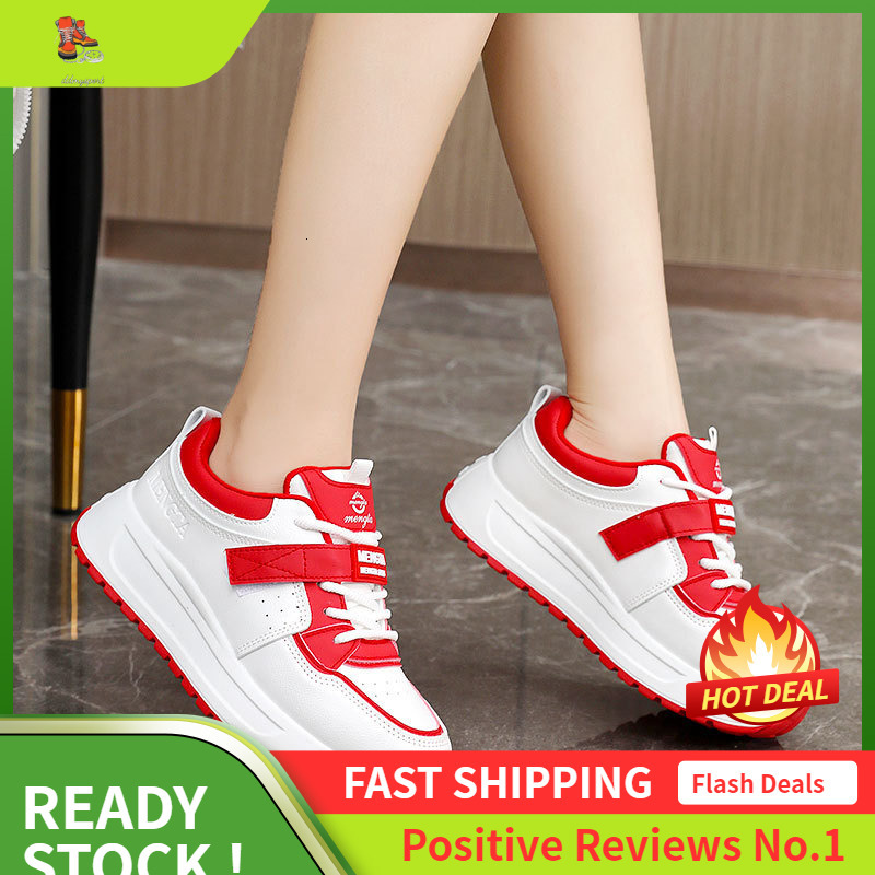 Ddmysports S New Breathable White Summer And Autumn Casual Thick Soled Board Shoes College Height Increasing Korean Fashion Version Wear Resistant OUT