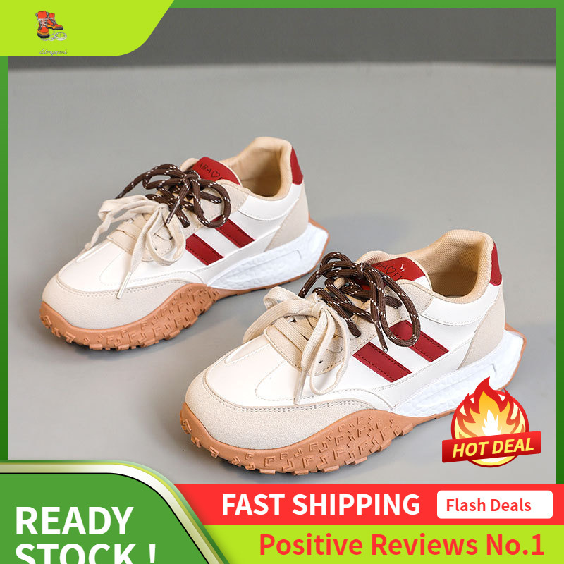 Ddmysports RD New Summer And Autumn Thick Soled Height Increasing Women S Casual Board Leather Surface Splicing Student Sports Shoes OUTDOOR