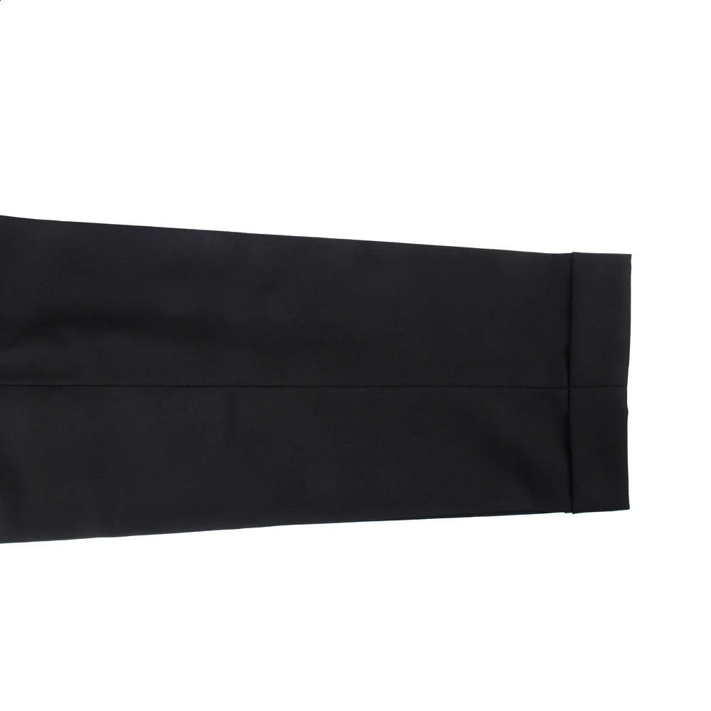 Italian Fashion Gurkha Pants Comfortable Stretch Black Wool Blended Pants Trouser Naples Trouser Extended Tab 240828