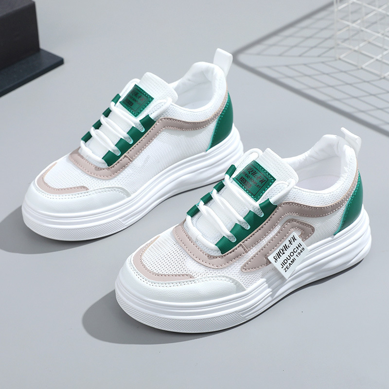 Ddmysports W New Inner Elevated Breathable Board Women Spring Summer Thick Sole Mesh Shoes For S Versatile Trend OUTDOOR