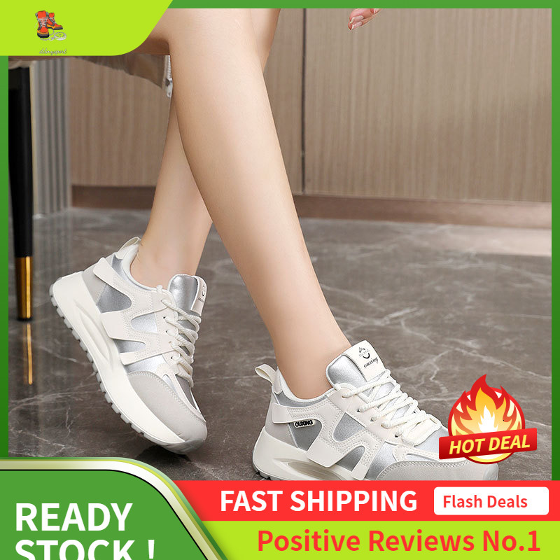 Ddmysports Q New Minimalist Women S Summer Thick Soled Korean Version Breathable And Height Increasing Casual Sports Board Shoes For Students OUTDOOR