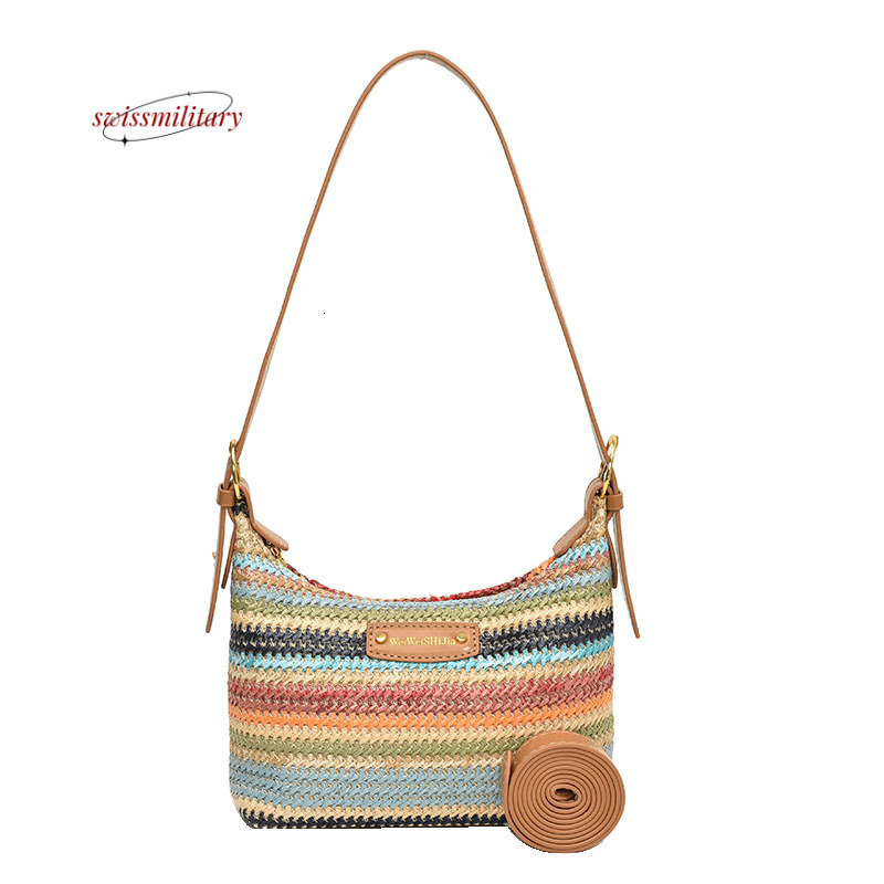 Summer niche design underarm for women's 2024 new fashionable portable grass woven versatile single shoulder crossbody bag #32