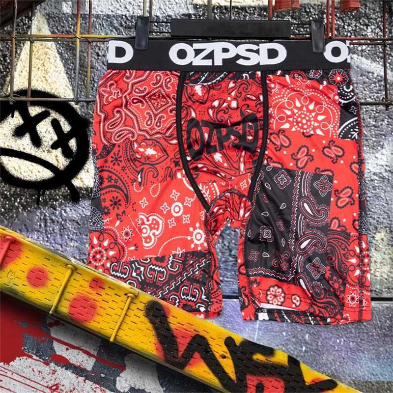 Men's Shorts OZPSD Sexy Men Underwear Boxers Cueca Male Panty Lingerie Men Underpants Boxershorts Plus Size Breathable Print Man Boxer Briefs Y25