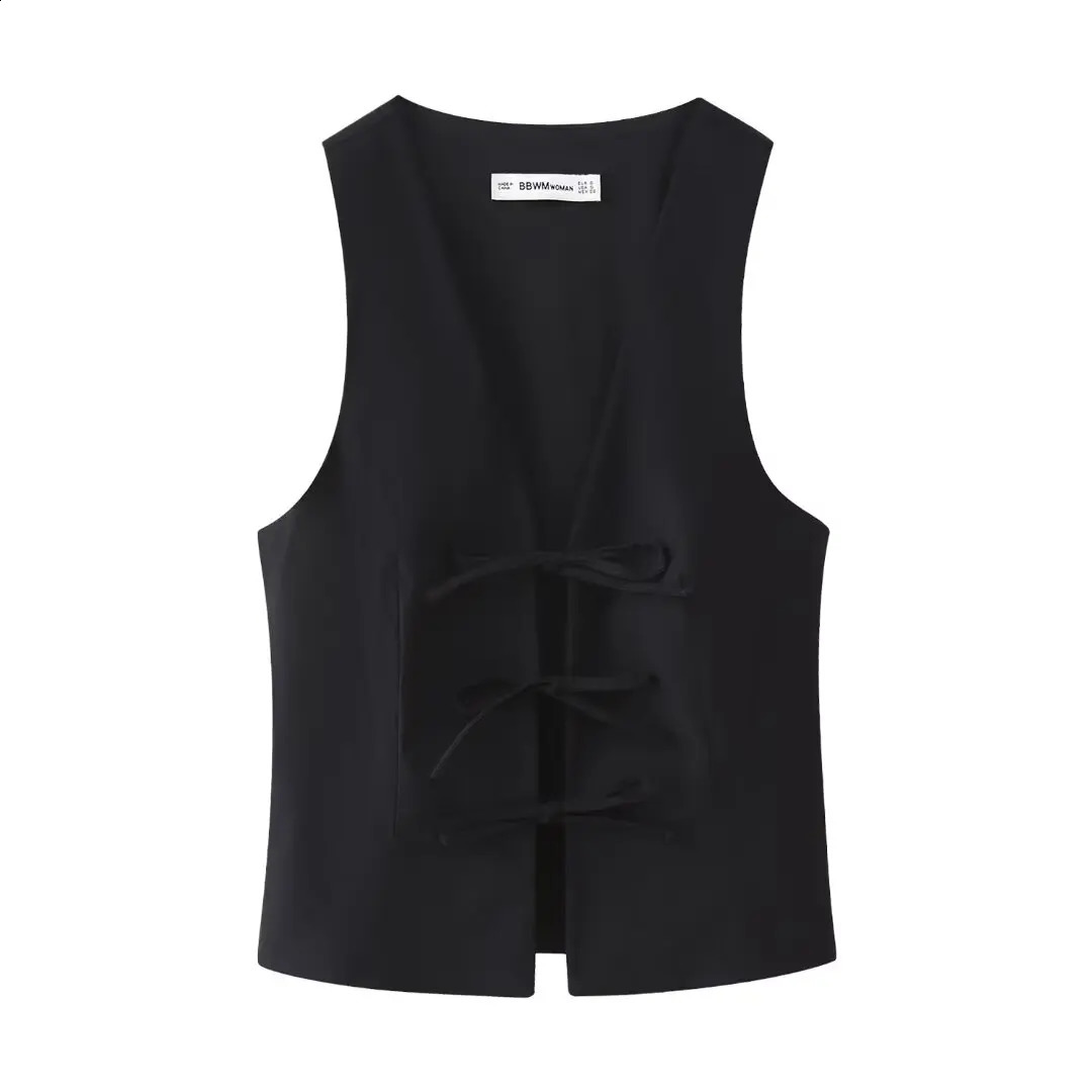 DUOPERI Womens Fashion Solid Lace Tank Top V-neck Sleeveless Womens Summer Sexy Party Y2K Tank Top 240828