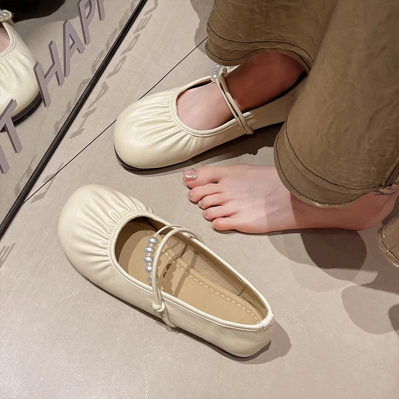 Soft Summer Ladies Ballerinas Footwear Ballet Dress Moccasin Mary Janes Flat Shoes Woman Female 240826