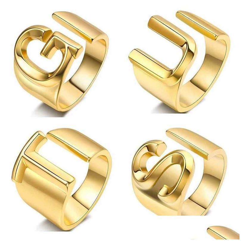 Solitaire Ring 4Pcs/Set Punk Womens Olivia Rodrigo World Tour Guts Sier Color Rings Fans Gifts Adjustable Fashion Jewelry Accessories Otlmn