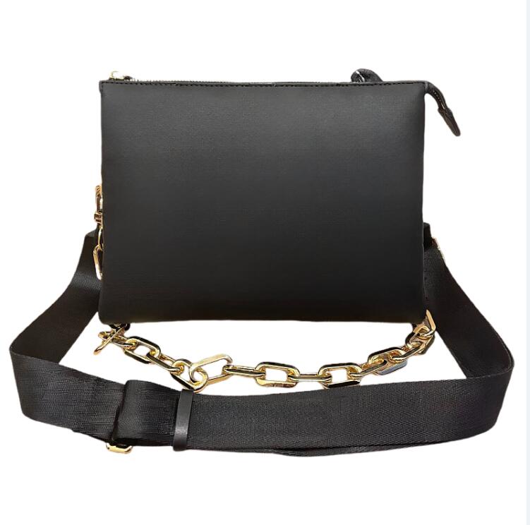 Designer bag Coussin PM Shoulder Bags Crossbody Bag Chain tote bag Genuine Leather Handbag Purse pouch Wide straps embossing Letters Removable straps 26cm