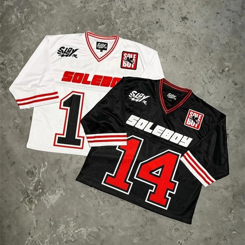 Cotton street uniform letter stitching color V-neck short-sleeved T-shirt women summer fashion casual top 240827