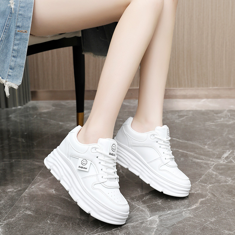 Ddmysports W New Elevated Casual Board Autumn Fashion Breathable Thick Sole Student Korean Edition Versatile Shoes OUTDOOR